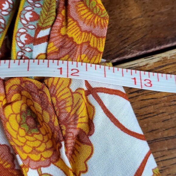 Orange Floral Button-Front Short-Sleeve Maxi Dress - Picture 7 of 7